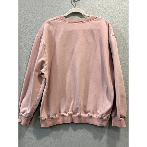 LOVE AND LEMONS Crewneck Fleeced Sweatshirt Pink - Picture 5 of 6